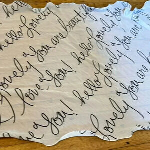 Gorgeous scripted scarf